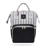 Easy to Carry Diaper Bag for Mother (Vertical Lining Black)